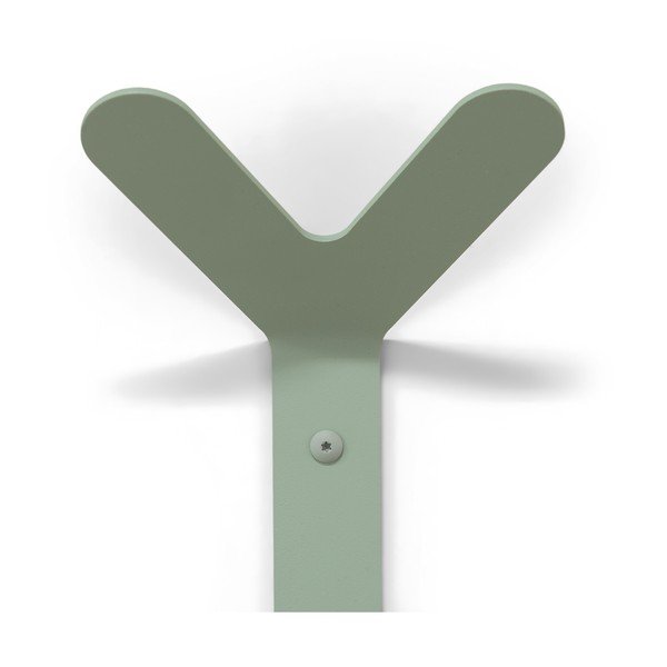 Gancio da parete verde polveroso in acciaio Frondo – Spinder Design-image-3