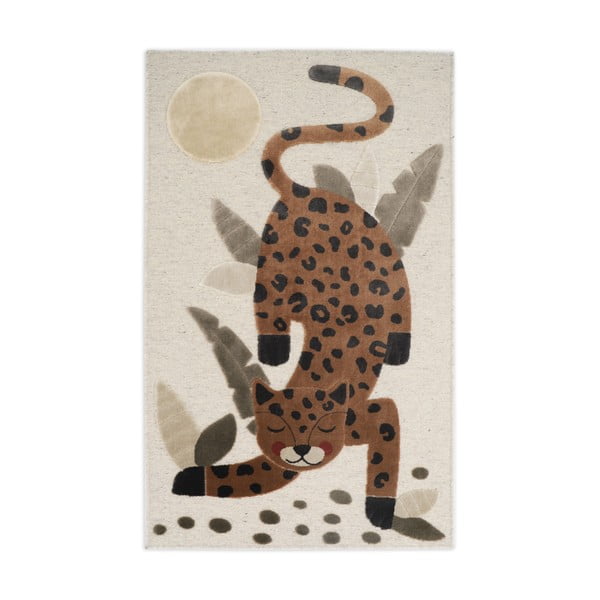 Tappeto per bambini marrone e beige 80x125 cm Little Jaguar - Nattiot