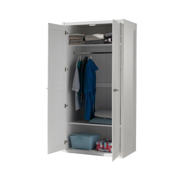 Armadio per bambini bianco, larghezza 100 cm Lewis - Vipack-image-1