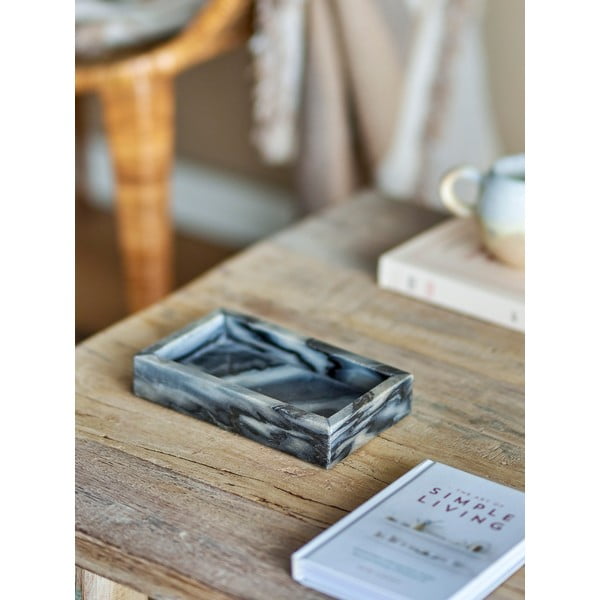 Vassoio decorativo in marmo 10x17,5 cm Feliza - Bloomingville-image-1