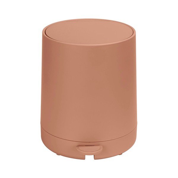 Cestino per la spazzatura marrone in plastica con pedale 5 l Fablo – Wenko