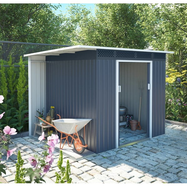 Casetta per giardino 257x142 cm Chester A – Rojaplast-image-1