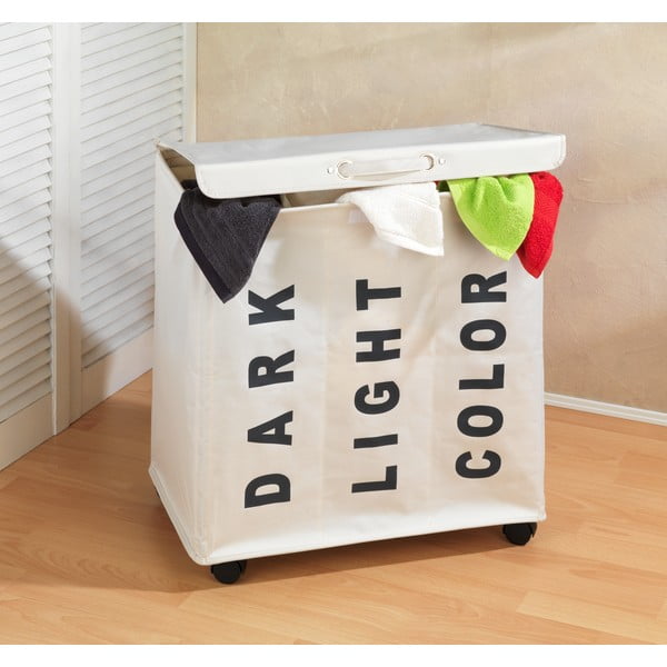 Cesto triplo beige per biancheria , 117,6 l Trivo - Wenko-image-1