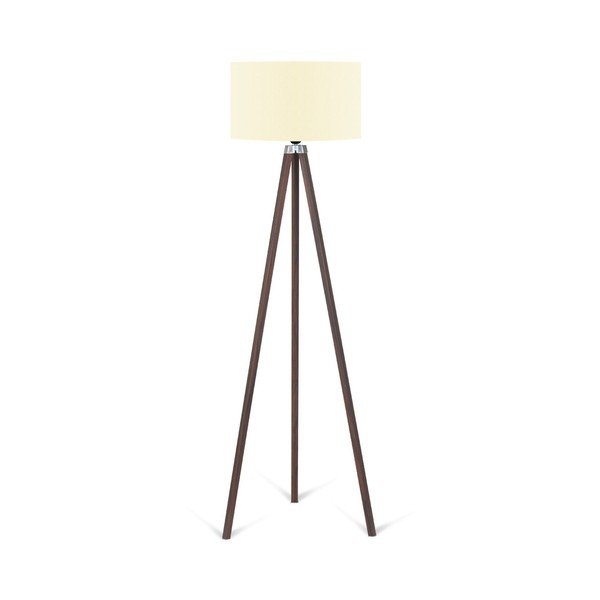 Stojací lampa s béžovým stínítkem Kate Louise Kahve
