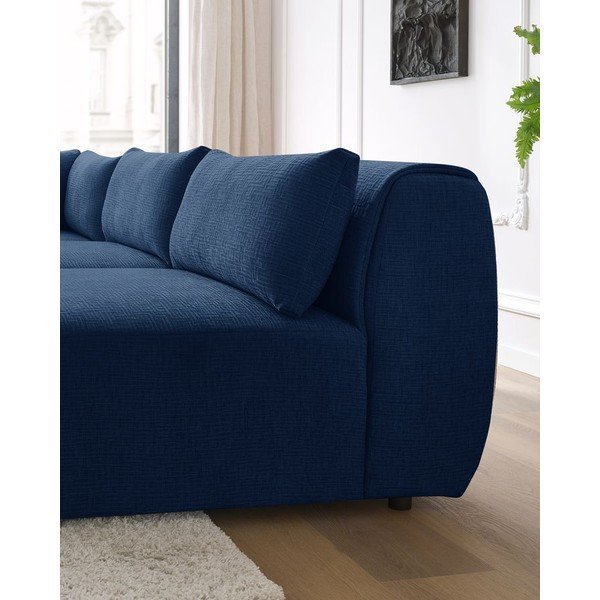 Divano angolare blu scuro (variabile) Jeanne - Bobochic Paris-image-1