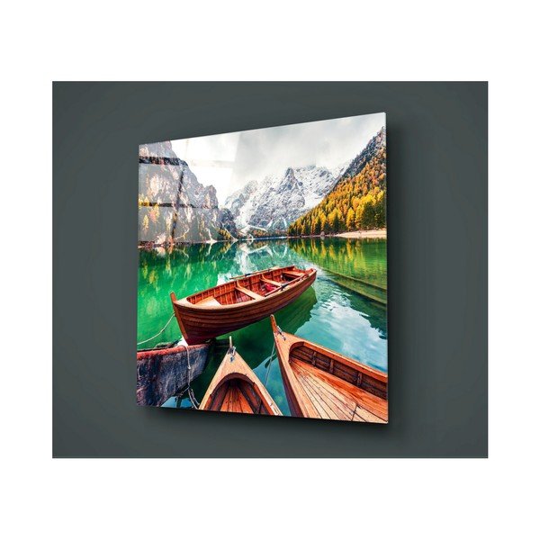 Pittura su vetro Lankollo, 30 x 30 cm - Insigne
