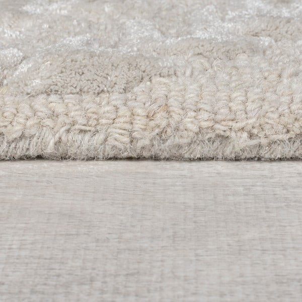 Tappeto greige in misto lana tessuto a mano 120x170 cm Sloane – Flair Rugs-image-4