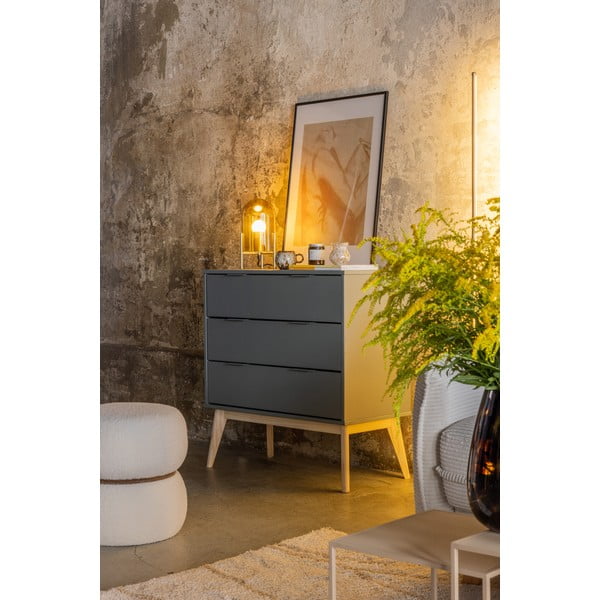 Cassettiera verde polveroso 80x83x40 cm Pisco – Marckeric-image-1