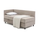 Letto singolo imbottito grigio tortora con contenitore con materasso incluso 90x200 cm Avela – Bonami Selection