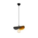 Lampada a sospensione in nero e bronzo con paralume in metallo Sivani - Opviq lights