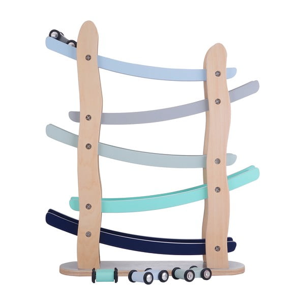 Pista a cascata in legno con auto - Kindsgut-image-2