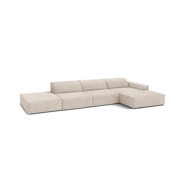 Divano angolare componibile color crema (con penisola a destra/con chaise lounge) Jodie – Micadoni -image-1