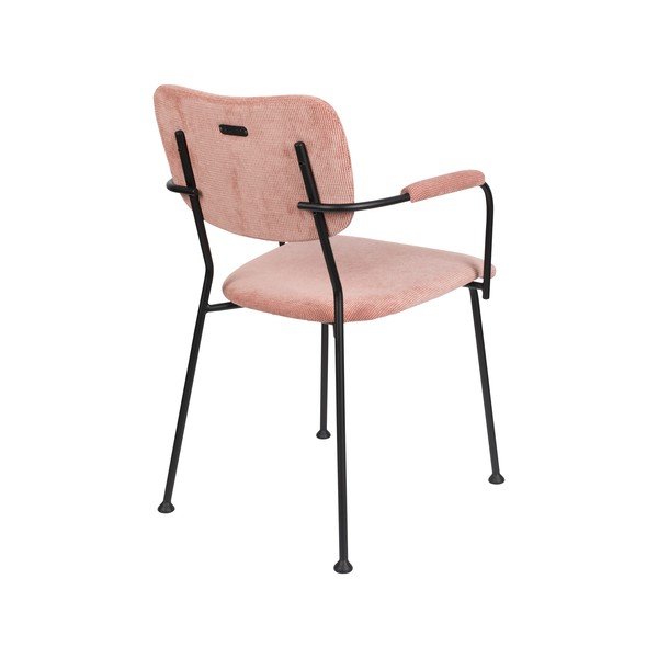 Sedie da pranzo rosa chiaro in set di 2 Benson - Zuiver-image-4