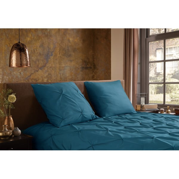 Set lenzuola letto una piazza e mezza in microfibra verde 140x220 cm Pure Elegance - Good Morning-image-1