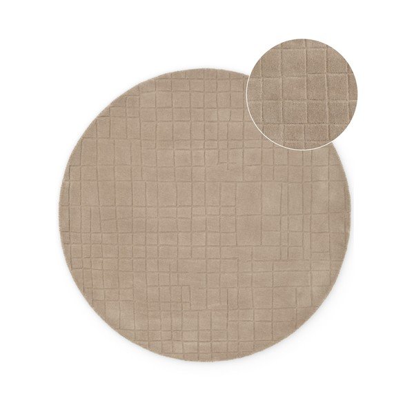 Tappeto rotondo marrone in lana ø 160 cm Kenso – Villeroy&Boch
