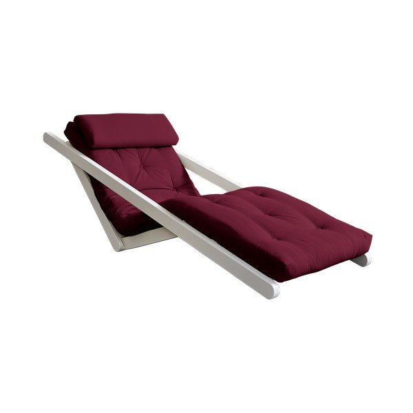 Variabilní lenoška Karup Design Figo White/Bordeaux