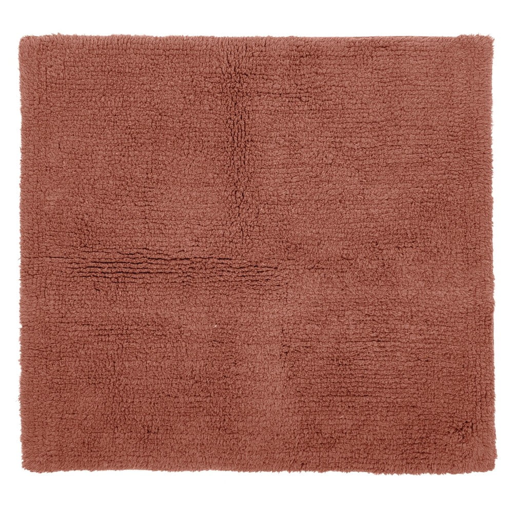 Tappeto da bagno color mattone 60x60 cm Riva - Tiseco Home Studio | Tappeti per il bagno