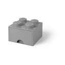 Scatola portaoggetti grigia quadrata - LEGO®