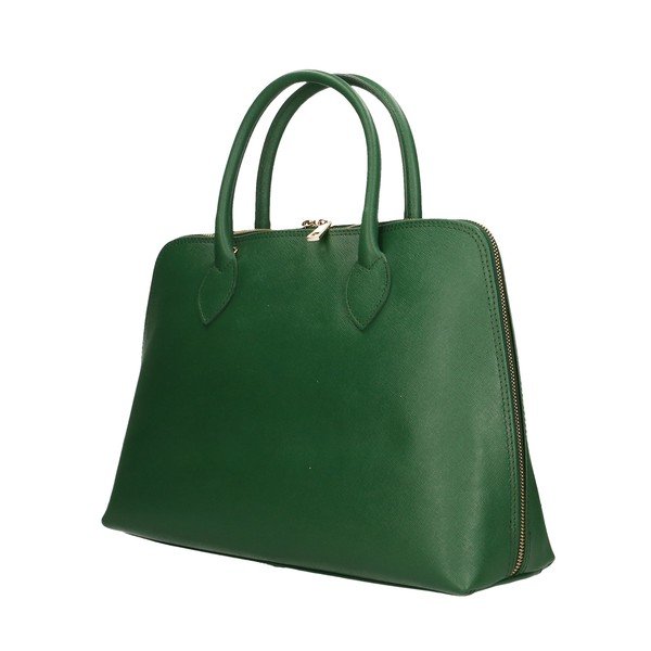 Borsa in pelle verde Arancio - Chicca Borse-image-2