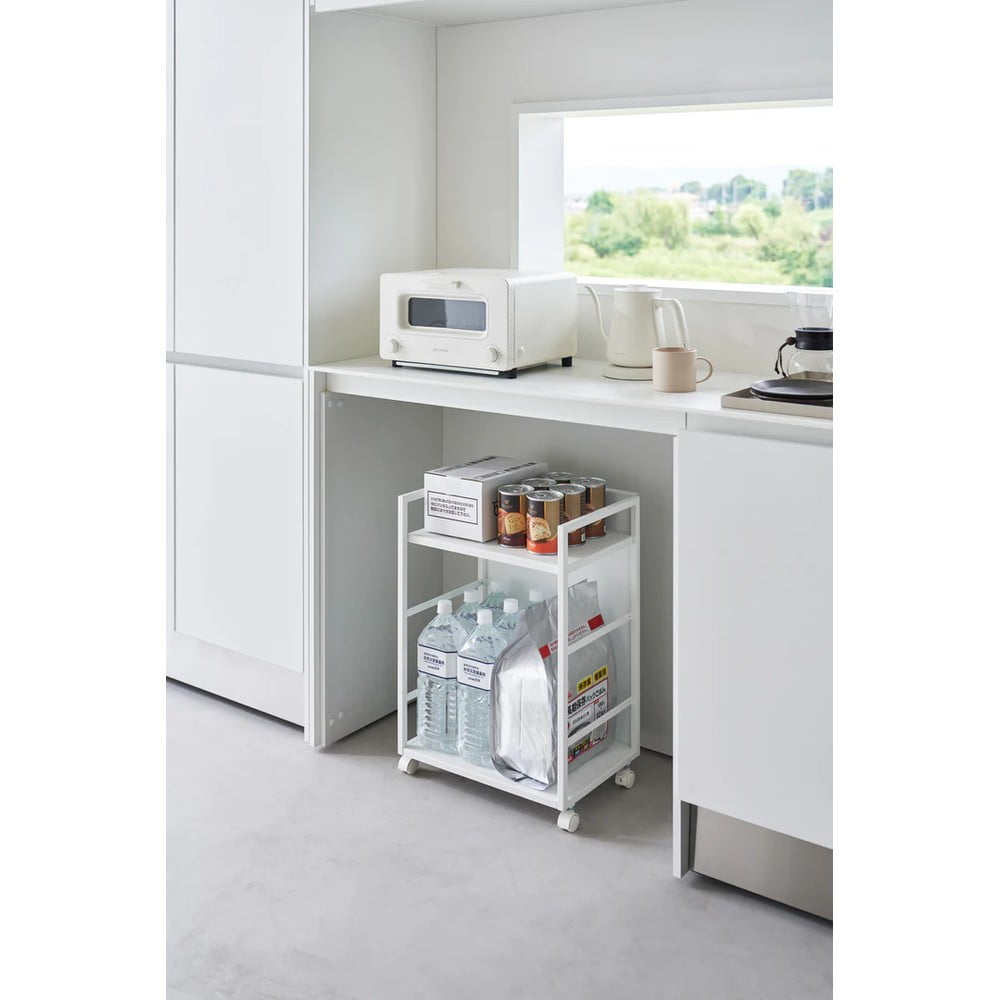 YAMAZAKI Home Tower Scaffale Portapentole In Acciaio Per Cucina - Design Regolabile E Salvaspazio