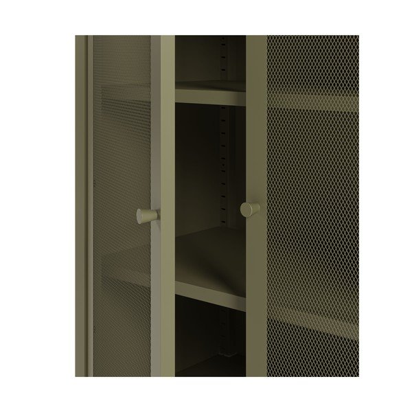 Armadietto verde in metallo 70x100x40 cm Fayna – Marckeric-image-4