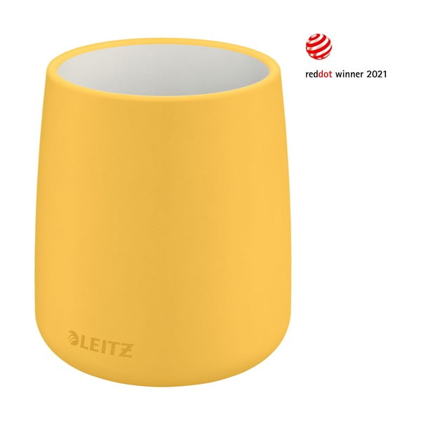 Tazza per matite in ceramica gialla Cosy - Leitz-image-4