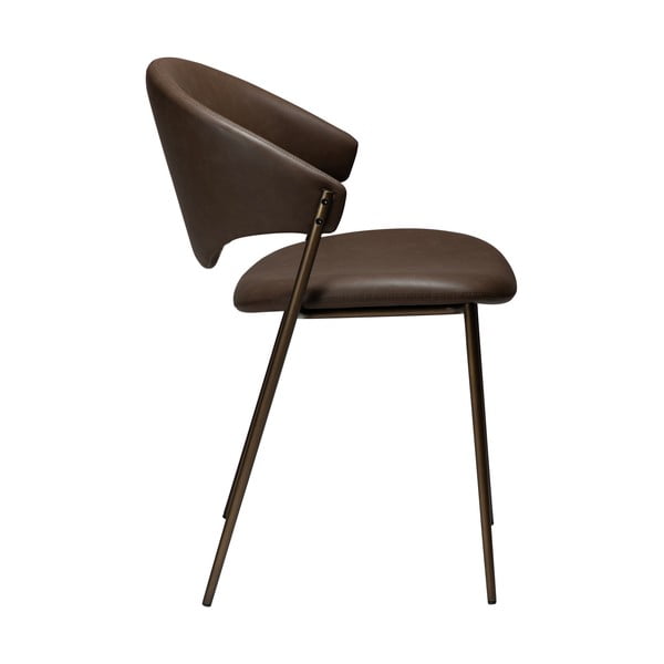 Sedia da pranzo marrone scuro in similpelle Zone – DAN-FORM Denmark-image-2