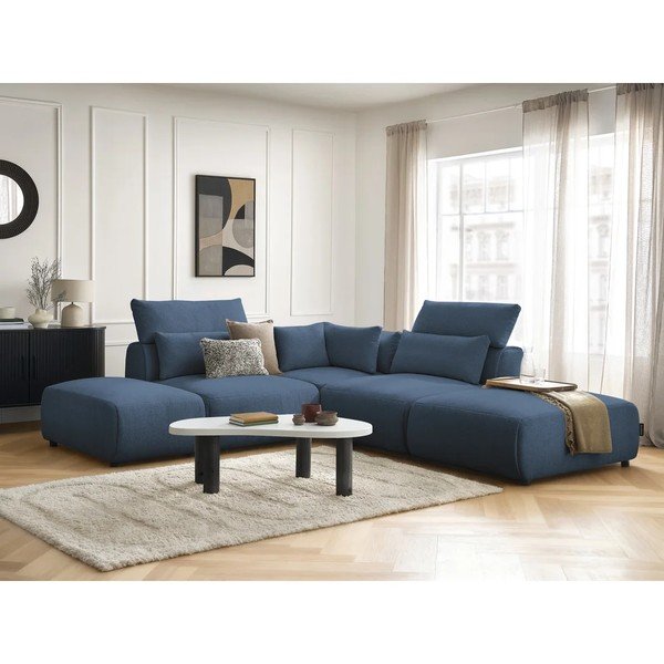 Divano angolare componibile blu reclinabile Jana – Bobochic Paris-image-2