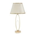 Lampada da tavolo bianca con design Glam dorato Flush - Mauro Ferretti