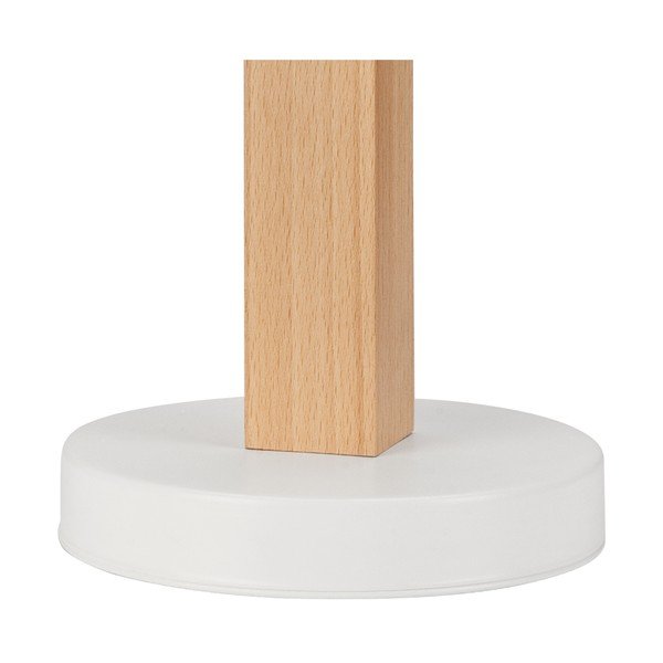 Lampada da tavolo bianca/marrone (altezza totale 39 cm) Orazio – LAMKUR-image-4