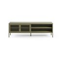 Mobile TV verde in metallo 160x50x35 cm Fayna – Marckeric