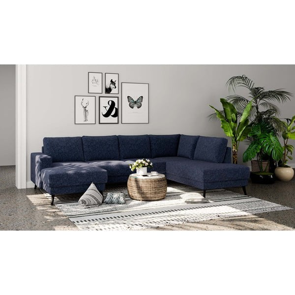 Divano angolare blu scuro (angolo destro) Fynn - Ghado-image-1