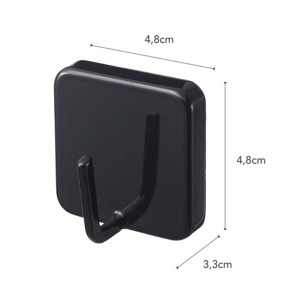 Gancio magnetico nero Tower - YAMAZAKI-image-2