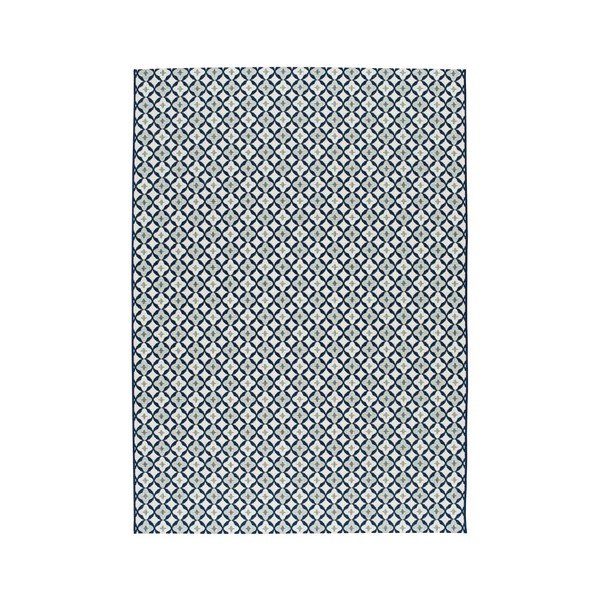 Tappeto blu e bianco Ardesia, 80 x 150 cm - Universal