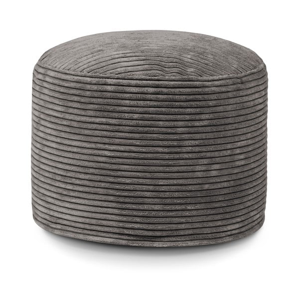 Puof a sacco color mattone con rivestimento in velluto a coste Mini – SLOWDOWN-image-2