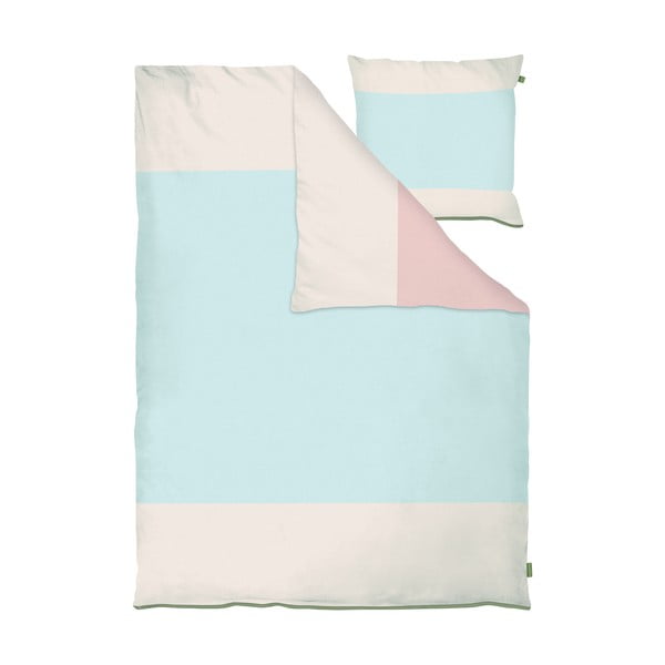 Set per letto singolo esteso azzurro in percalle in cotone 140x220 cm Colore - Mette Ditmer Denmark