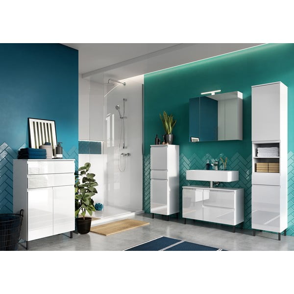 Mobile bagno alto bianco 34x190 cm Salinas - Germania-image-4