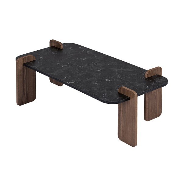 Tavolino da salotto nero 60x120 cm Renard – Nordure-image-4