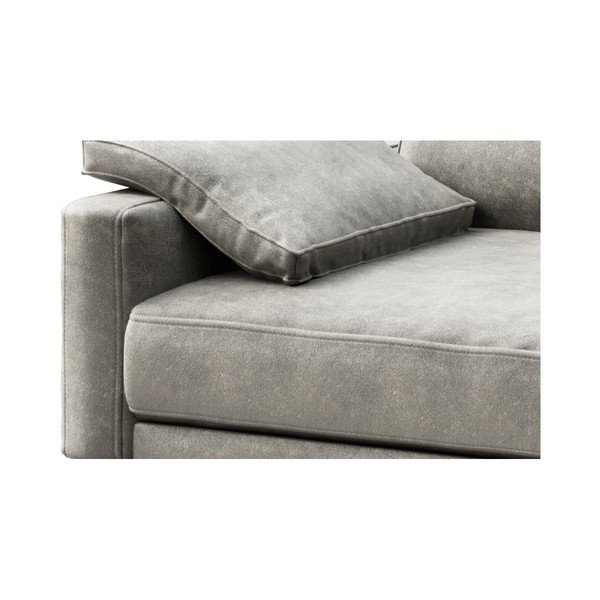 Divano in similpelle grigio Musso, 173 cm - MESONICA-image-4