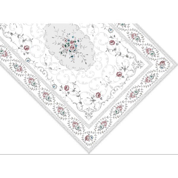 Tappeto bianco e grigio Flora, 120 x 180 cm Kirmizi - Vitaus-image-1