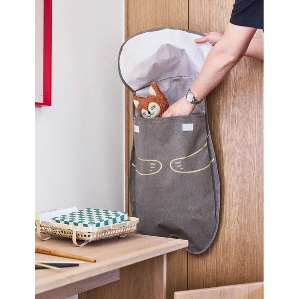 Organizer da appendere marrone in tessuto Darling Bear – OYOY Mini-image-2