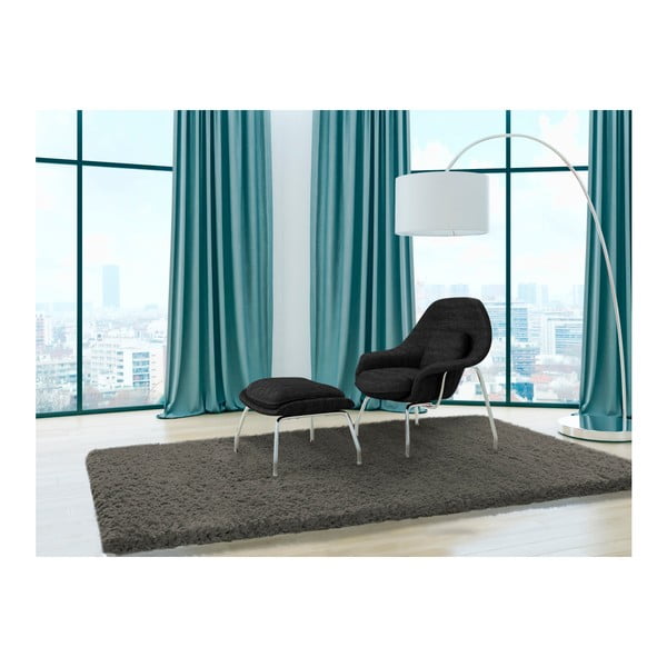 Tappeto grigio scuro , 200 x 290 cm Floki Liso - Universal-image-1