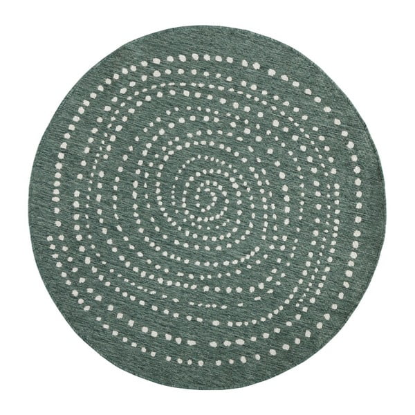 Tappeto bifacciale verde per esterni, Ø 200 cm Bali - NORTHRUGS