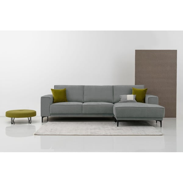 Divano angolare in grigio scuro (con penisola a destra) Copenhagen – Scandic-image-1
