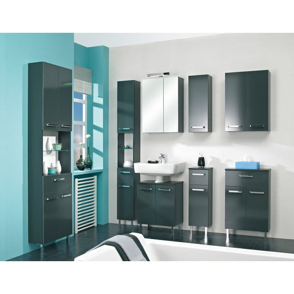 Mobile grigio scuro sotto il lavabo 50x62 cm Set 311 - Pelipal-image-1