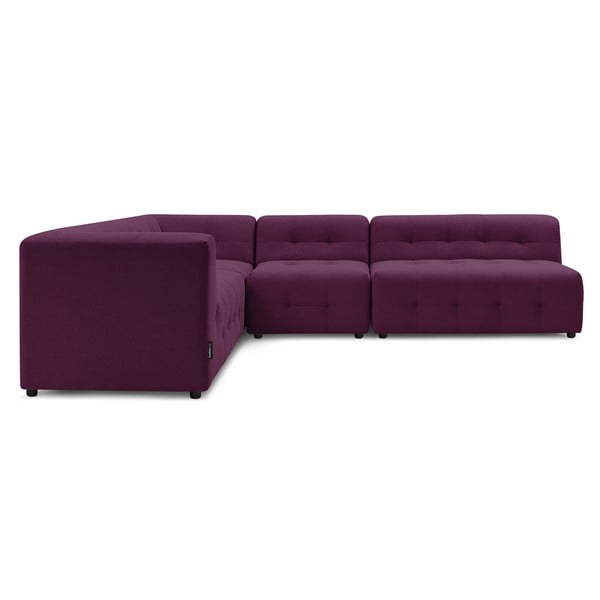 Divano angolare viola scuro (angolo sinistro) Kleber - Bobochic Paris-image-4