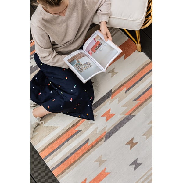 Tappeto reversibile per esterni in plastica riciclata , 120 x 180 cm Aztec - Green Decore-image-2