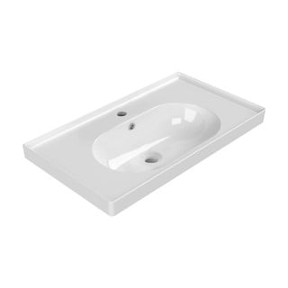 Lavabo bianco in ceramica 80x45 cm Brand – Sapho