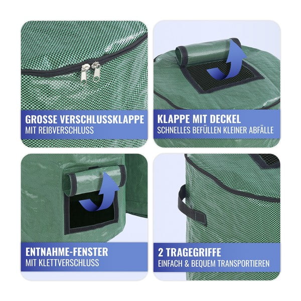 Composter verde in set da 2 125 l - Maximex-image-4