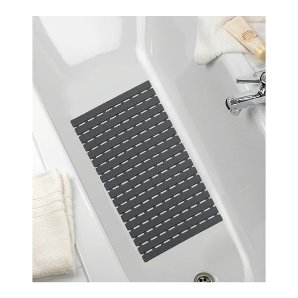 Tappeto da doccia o da bagno grigio scuro, 63 x 40 cm Arinos - Wenko-image-1
